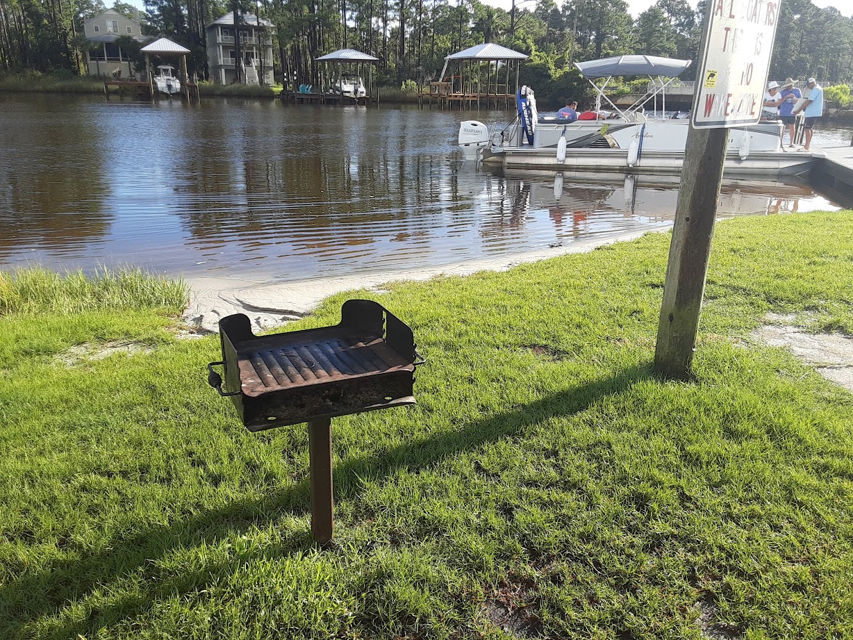 grill at charles cessna fishing pier